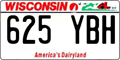 WI license plate 625YBH