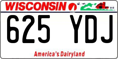 WI license plate 625YDJ