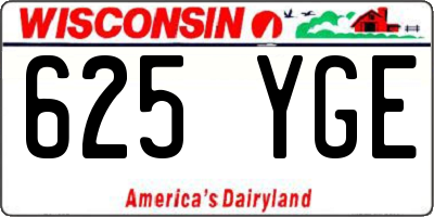 WI license plate 625YGE