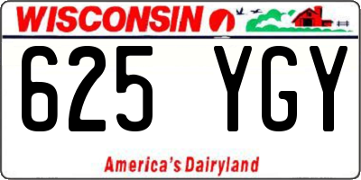 WI license plate 625YGY