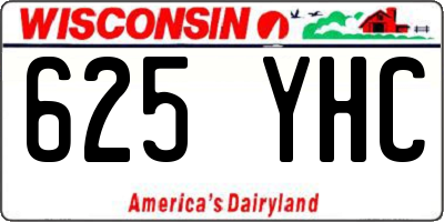 WI license plate 625YHC