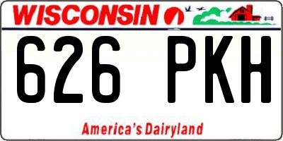 WI license plate 626PKH