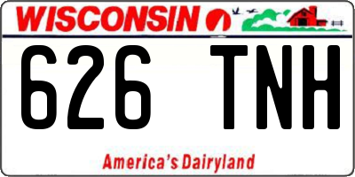 WI license plate 626TNH