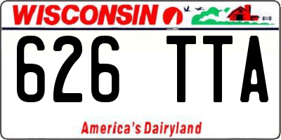 WI license plate 626TTA