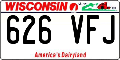 WI license plate 626VFJ