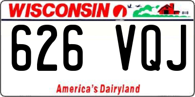 WI license plate 626VQJ