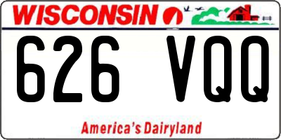 WI license plate 626VQQ