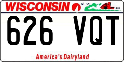WI license plate 626VQT