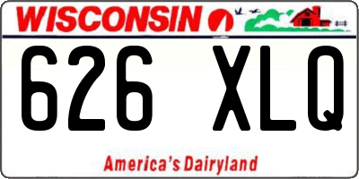 WI license plate 626XLQ