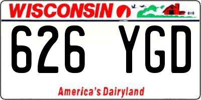 WI license plate 626YGD