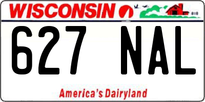 WI license plate 627NAL