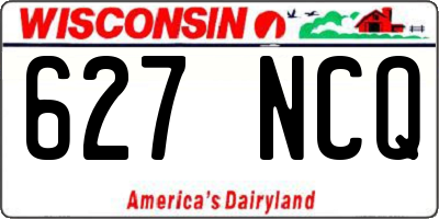 WI license plate 627NCQ