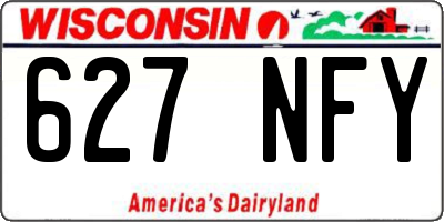 WI license plate 627NFY