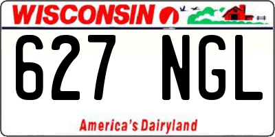 WI license plate 627NGL