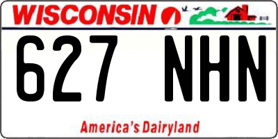 WI license plate 627NHN