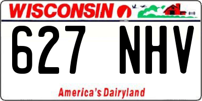 WI license plate 627NHV