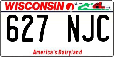 WI license plate 627NJC