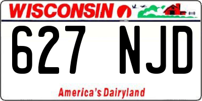 WI license plate 627NJD