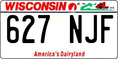 WI license plate 627NJF