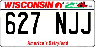 WI license plate 627NJJ