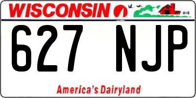 WI license plate 627NJP
