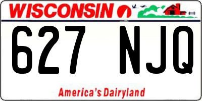 WI license plate 627NJQ