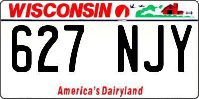 WI license plate 627NJY