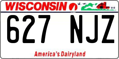 WI license plate 627NJZ