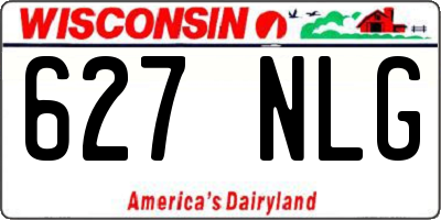 WI license plate 627NLG