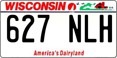 WI license plate 627NLH