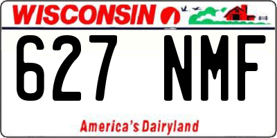 WI license plate 627NMF