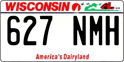 WI license plate 627NMH