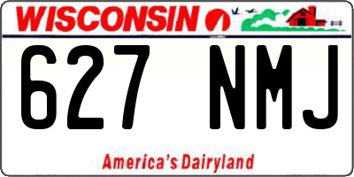 WI license plate 627NMJ