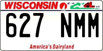 WI license plate 627NMM