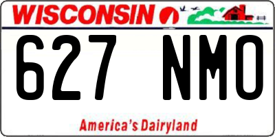 WI license plate 627NMO