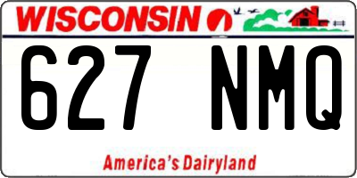 WI license plate 627NMQ