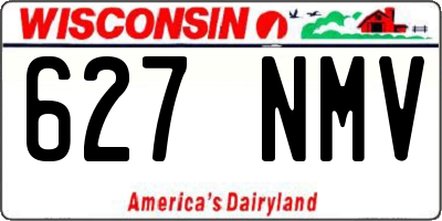 WI license plate 627NMV