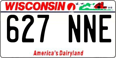 WI license plate 627NNE