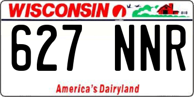 WI license plate 627NNR