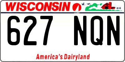 WI license plate 627NQN