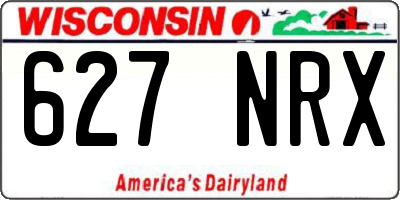 WI license plate 627NRX