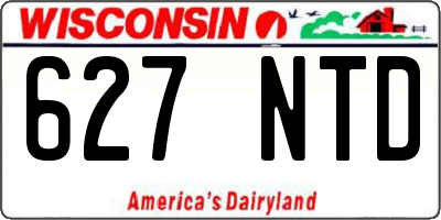 WI license plate 627NTD
