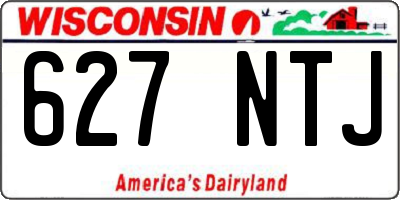WI license plate 627NTJ