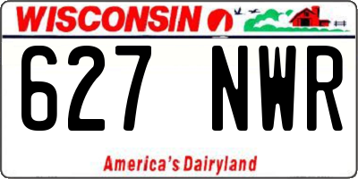 WI license plate 627NWR