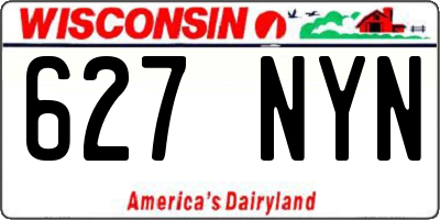 WI license plate 627NYN