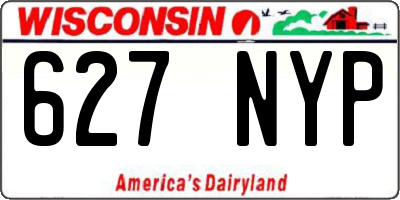 WI license plate 627NYP