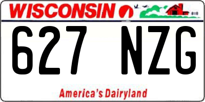WI license plate 627NZG