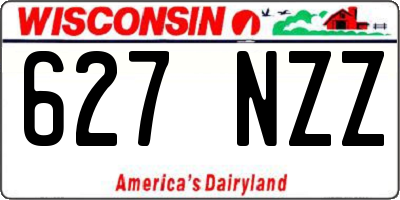 WI license plate 627NZZ