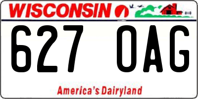 WI license plate 627OAG