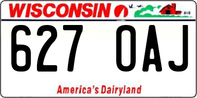 WI license plate 627OAJ